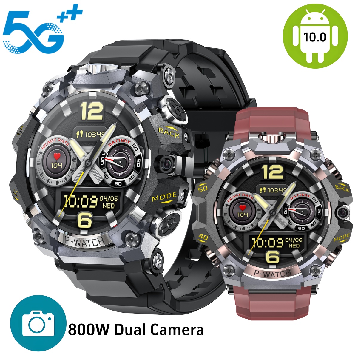 Electronics Quiz - Montre connectée Q668 Android 10.0 1,95