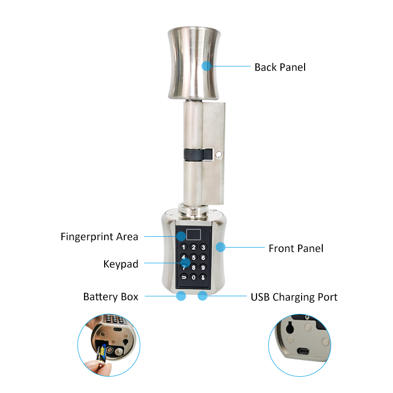 Serrure à cylindre intelligent - Unique Electronics Gadgets avis et prix