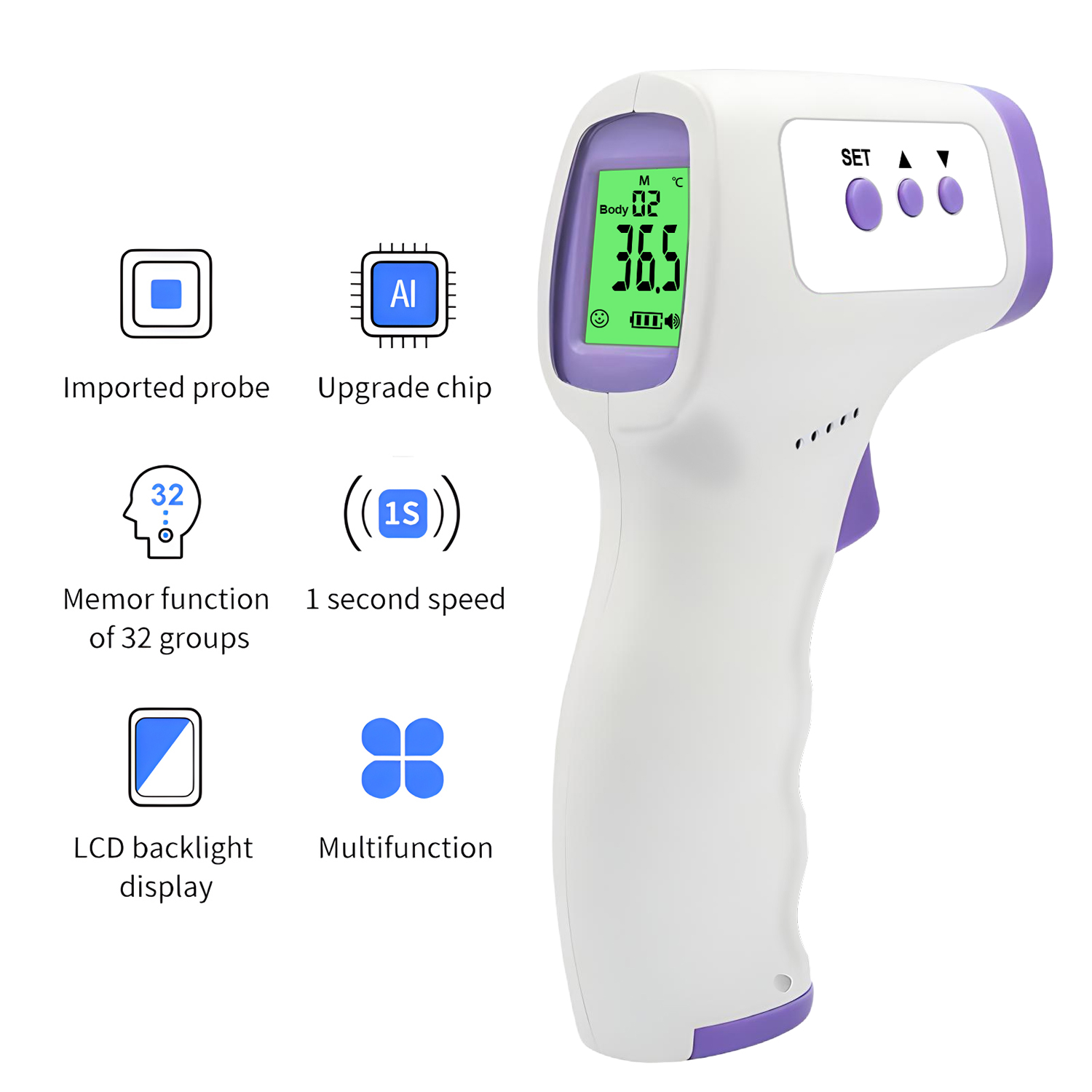 Thermomètre électronique front - Unique Electronics Gadgets avis et prix