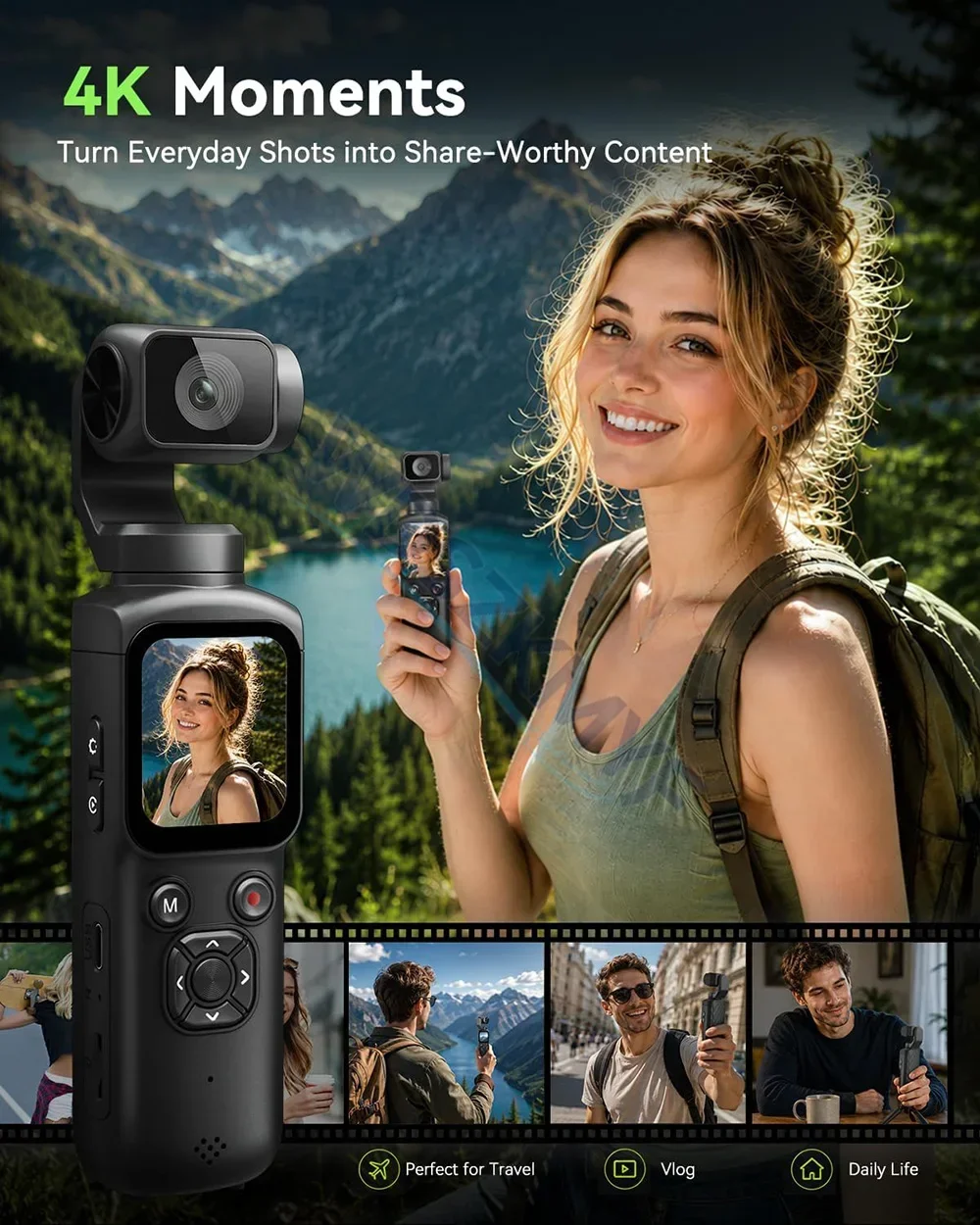 330 °   Caméra d'action portab - Unique Electronics Gadgets avis et prix