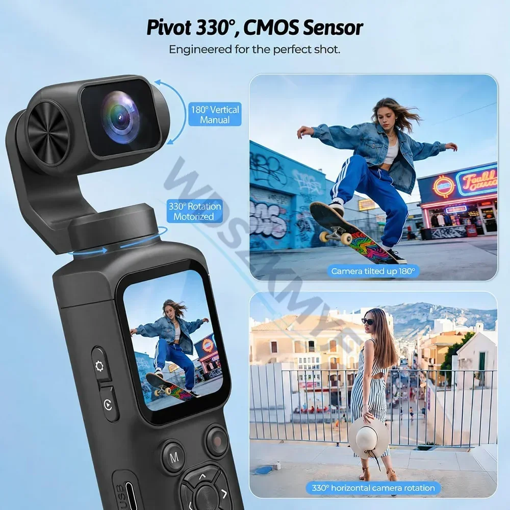 330 °   Caméra d'action portab - Unique Electronics Gadgets avis et prix